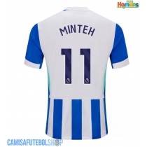 Camisa de time de futebol Brighton Yankuba Minteh #11 Replicas 1º Equipamento 2025-26 Manga Curta